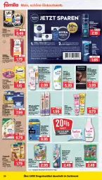 Gazetka promocyjna Famila - Prospekte - Gazetka - ważna od 23.09 do 23.09.2023 - strona 20 - produkty: auer, Bebe, Becher, beutel, bürste, catsan, coupon, coupons, deo, deodorant, deospray, dreamies, dusche, eier, eis, elle, ente, flasche, gliss, haarspray, Kinder, kraft, milch, nivea, Nivea Men, oder schaumfestiger, pantene, pantene pro-v, Paw Patrol, Peppa Pig, Pflegespülung, pro-v, purina, reis, Schal, Schale, schaumfestiger, shampoo, sheba, snack, snacks, sofort-rabatt, spülung, syoss, Ti, trockenfutter, vita, vitakraft, Wella, wellaflex, whiskas, wilkinson, Yo, zahnbürste, ZTE