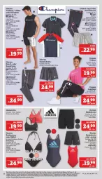 Gazetka promocyjna Marktkauf - Prospekt - Gazetka - ważna od 18.06 do 18.06.2022 - strona 32 - produkty: Anzug, Bad, badeanzug, badeshorts, bikini, Cap, eis, elle, gin, hose, Kinder, kleid, Kleidung, leggings, poloshirt, reis, schuhe, shirt, shorts, Sport, Sweathose, sweatshorts, T-Shirt, tanktop, teller, Ti