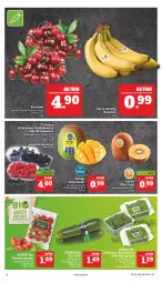 Gazetka promocyjna Marktkauf - Prospekt - Gazetka - ważna od 18.06 do 18.06.2022 - strona 4 - produkty: banane, bananen, beere, beeren, bio, blattspinat, brombeere, brombeeren, cherrytomaten, cola, deka, edeka bio, eier, Elan, feldsalat, heidelbeere, heidelbeeren, himbeer, himbeere, himbeeren, kirsch, kirsche, kirschen, kiwi, Kiwi Gold, mango, rucola, salat, Schal, Schale, spinat, Ti, tomate, tomaten, zucchini