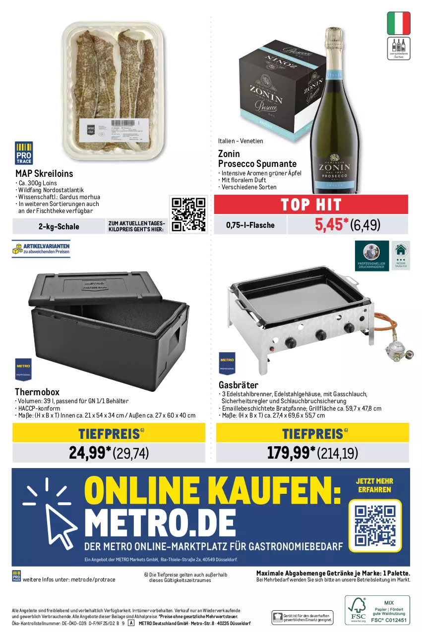 Aktueller Prospekt Metro - GastroJournal - von 13.02 bis 26.02.2025 - strona 34 - produkty: abholpreise, ACC, angebot, angebote, auer, Behälter, bratpfanne, ecco, edelstahl, eis, elle, fisch, fischtheke, flasche, Gasbräter, getränk, getränke, grill, grillfläche, ilag, LG, maille, Metro, Palette, pfanne, prosecco, puma, Rauch, reis, rwe, Schal, Schale, schlauch, spumante, Ti, tiefpreis, Wild, zonin