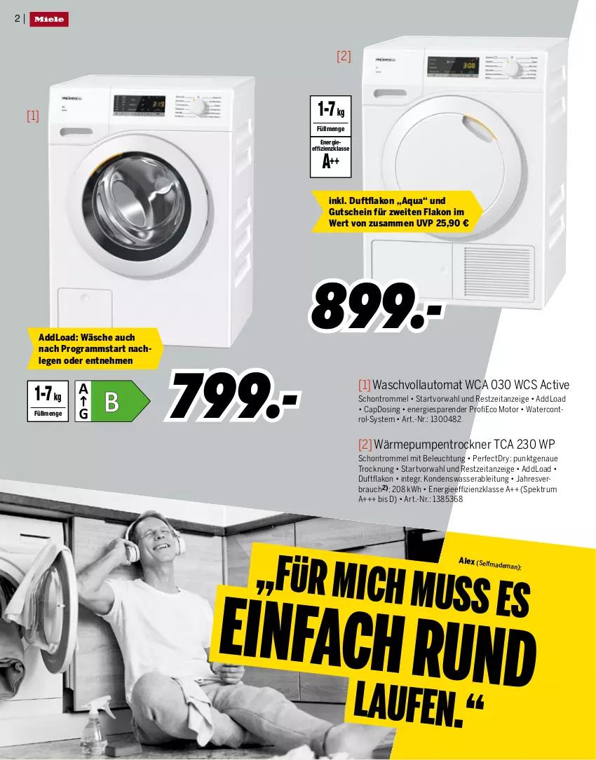 Aktueller Prospekt Medimax - Sonderbeilage Miele - von 24.05 bis 30.06.2023 - strona 2 - produkty: aqua, auto, beleuchtung, Cap, gutschein, Laufen, Rauch, rum, Spektrum, Ti, Trockner, trommel, wärmepumpentrockner, waschvollautomat, wasser