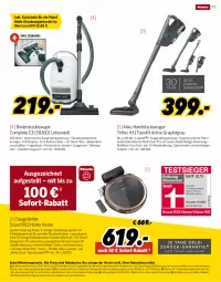 Gazetka promocyjna Medimax - Sonderbeilage Miele - Gazetka - ważna od 30.06 do 30.06.2023 - strona 11 - produkty: abholpreise, akku, akku-handstaubsauger, alle preise sind abholpreise, auto, Bau, beutel, bodenstaubsauger, Brei, bürste, bürsten, dekoration, eis, Elektro, frontkamera, gutschein, handstaubsauger, kamera, Kameras, kraft, LG, miele, möbel, Pinsel, Reinigung, reis, Saugroboter, Schal, scout, sofort-rabatt, staubbeutel, staubsauger, staubsaugerbeutel, Teleskop, Ti, timer, wandhalterung