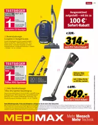 Gazetka promocyjna Medimax - Sonderbeilage Miele - Gazetka - ważna od 30.06 do 30.06.2023 - strona 12 - produkty: abholpreise, akku, akku-handstaubsauger, aust, auto, Bau, bodenstaubsauger, Brei, bürste, eis, Elektro, handstaubsauger, kraft, LG, miele, Reinigung, reis, sofort-rabatt, starlight, staubsauger, Teleskop, teppich, Ti, wandhalterung, WICK