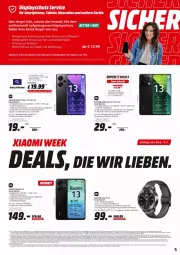 Gazetka promocyjna Media Markt - Prospekte - Gazetka - ważna od 06.07 do 06.07.2024 - strona 5 - produkty: akku, Armband, aust, eis, frontkamera, kamera, lack, reis, schnellladefunktion, smartphone, smartphones, smartwatch, Ti, wasser