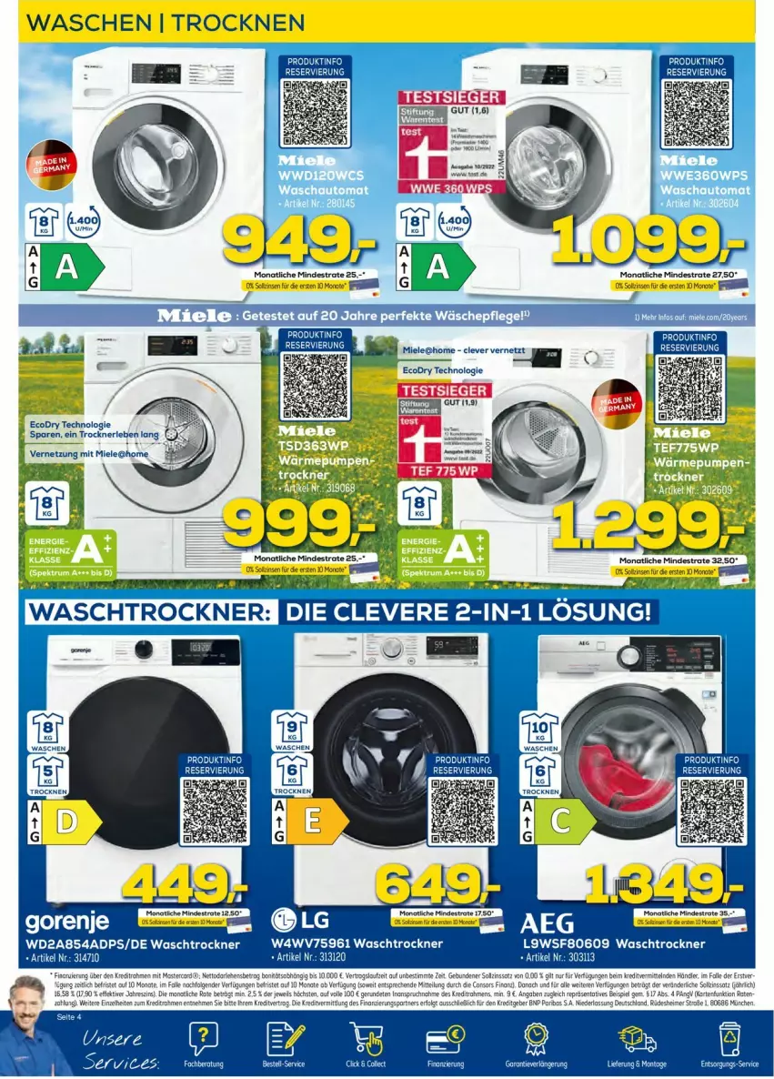 Aktueller Prospekt Euronics - Prospekte - von 05.07 bis 12.07.2023 - strona 4 - produkty: eier, eis, monati, Ti, Trockner, waschtrockner