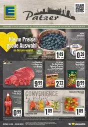 Gazetka promocyjna Edeka - Angebote der Woche - Gazetka - ważna od 02.09 do 02.09.2023 - strona 1 - produkty: angebot, angebote, Becher, beere, beeren, braten, culinaria, eis, elle, erde, flasche, fleisch, gulasch, heidelbeere, heidelbeeren, jungbullen, pizza, pizza tradizionale, Ria, rouladen, salat, Schal, Schale, schnitten, Spezi, tee, Ti, tradizionale