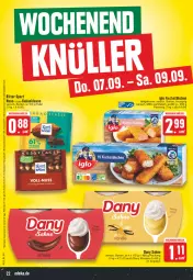 Gazetka promocyjna Edeka - Angebote der Woche - Gazetka - ważna od 02.09 do 02.09.2023 - strona 22 - produkty: angebot, auer, Bau, Bauer, beef, Dany, dany sahne, eis, filet, fisch, fischstäbchen, honig, honigmelone, iglo, kakao, knacker, melone, mousse, nuss, reis, ritter, ritter sport, roastbeef, rum, rumpsteak, sahne, schoko, schwein, schweine, schweinefilet, Sport, steak, tafeläpfel, Ti, wein, weine, ZTE