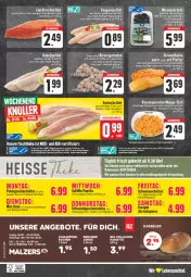 Gazetka promocyjna Edeka - Angebote der Woche - Gazetka - ważna od 02.09 do 02.09.2023 - strona 24 - produkty: aktionspreis, angebot, angebote, aqua, berliner, bio, braten, chili, eier, eis, elle, filet, fisch, fische, Fischer, fischtheke, fleisch, garnelen, kabeljaufilet, knoblauch, korn, kuchen, lachs, lachsfilet, lebensmittel, malz, mango, nuss, Pangasius, pfeffer, reis, rel, riesengarnelen, sauce, Schere, Spezi, tee, telefon, Ti, uhr, Yo