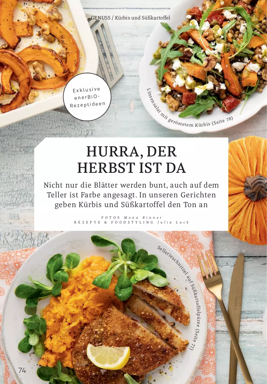 Aktueller Prospekt Rossmann - Prospekte - von 30.09 bis 01.11.2024 - strona 74 - produkty: bio, elle, erde, kartoffel, Kürbis, nuss, rezept, teller, Ti