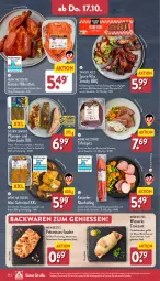 Gazetka promocyjna Aldi Nord - Von Montag - Gazetka - ważna od 19.10 do 19.10.2024 - strona 26 - produkty: aqua, backwaren, braten, Croissant, filet, geback, gewürz, gin, grill, Heu, hörnchen, kasseler, kotelett, lachs, marinade, nuss, Ofen, pfanne, pfannen, Plunder, Räucherling, Ria, rind, Schal, Schale, schnitzel, schwein, schweine, schweinefilet, sesam, spare ribs, tafelspitz, Tasche, Ti, wein, weine, wiener, wiener würstchen, würstchen, ZTE