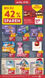 Gazetka promocyjna Aldi Nord - Von Montag - Gazetka - ważna od 19.10 do 19.10.2024 - strona 31 - produkty: alkohol, beutel, biscotto, eis, elle, ferrero, gin, keks, kekse, Kinder, kuchen, Kugel, linsen, Mantel, merci, milka, moser, Moser Roth, pfeffer, pralinen, reis, riegel, schoko, schokolade, schokoladen, Schokolinsen, schokoriegel, Spezi, Spritzgebäck, storck, teller, Ti, tisch, ZTE