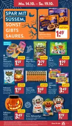 Gazetka promocyjna Aldi Nord - Von Montag - Gazetka - ważna od 19.10 do 19.10.2024 - strona 5 - produkty: aldi, beutel, biscotto, creme, eis, ferrero, fleisch, frucht, fruchtgummi, gin, gouda, halbfester schnittkäse, haribo, Käse, keks, kekse, Kinder, Kürbis, Lutscher, milch, mit frucht, pute, rind, Schaumzucker, schnittkäse, schoko, schokolade, schwein, snack, snacks, Spezi, Ti, trolli, vollmilch, wein, ZTE, zucker