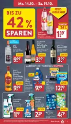 Gazetka promocyjna Aldi Nord - Von Montag - Gazetka - ważna od 19.10 do 19.10.2024 - strona 9 - produkty: Bad, blended scotch, blended scotch whisky, bürste, Cap, Coral, Dr. Beckmann, eis, elle, Finish, flasche, getränk, gin, Meister, meister proper, merl, merlot, reiniger, reis, rotwein, schweppes, scotch, scotch whisky, Seife, spülmaschinen, teller, Ti, vodka, wc frisch, wein, Weißwein, whisky, ZTE