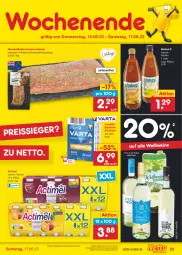 Gazetka promocyjna Netto Marken-Discount - Filial-Angebote - Gazetka - ważna od 17.06 do 17.06.2023 - strona 29 - produkty: actimel, angebot, batterie, batterien, bestpreis, butter, eis, Hohes C, kräuter, kräuterbutter, lachs, lamm, lammlachse, longlife, marinade, reis, reiss, Ti, wein, weine, Weißwein, ZTE