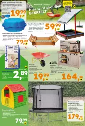 Gazetka promocyjna  - Gazetka - ważna od 28.03 do 28.03.2026 - strona 5 - produkty: Bau, decke, Deckel, dekoration, Holz, Kinder, Kinderspiel, küche, ndk, sac, Sandkasten, sonnenschutz, Spielküche, spielsand, spielzeug, Ti, tisch, Trampolin, wasser