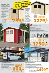 Gazetka promocyjna  - Gazetka - ważna od 02.03 do 02.03.2024 - strona 7 - produkty: Bau, Bona, Carport, eis, ente, Garten, Gartenhaus, Hohlkammerplatte, Holz, HP, latte, massivholz, Mode, reis, sattel, Terrassenüberdachung, Ti, wasser, Zelt