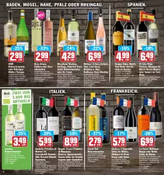 Gazetka promocyjna Hit - Prospekte - Gazetka - ważna od 30.04 do 30.04.2022 - strona 18 - produkty: aldi, alkohol, aust, Bad, bio, bree, campo viejo, chia, chianti, cin, cuvée, dell, doppio passo, eis, elle, ente, finesse, flasche, frucht, früchte, früchten, grand sud, jako, leitz, moselland, Müller, Müller-Thurgau, passo, primitivo, rebsortenweine, reis, rel, Ria, riesling, rioja, riserva, rotwein, rouge, saft, Schmuck, sim, teller, Ti, wein, weine, Weißwein