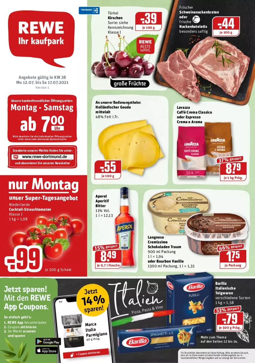 Aktueller Prospekt Rewe - REWE Ihr Kaufpark - von 12.07 bis 17.07.2021 - strona 1