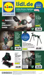 Gazetka promocyjna Lidl - Wochen-Highlights im Onlineshop - Gazetka - ważna od 19.02 do 19.02.2023 - strona 1 - produkty: angebot, angebote, eis, elle, Gehrungssäge, ndk, Parkside, reis, rel, säge, Schal, Schale, telefon, Ti, tisch, Tischbohrmaschine, uhr