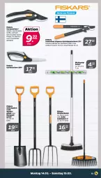 Gazetka promocyjna Netto - Angebote ab Montag - Gazetka - ważna od 19.03 do 19.03.2022 - strona 13 - produkty: Brei, fiskars, gabel, Garten, Gartenschere, messer, Schere, Spaten, Ti, werkzeug, Werkzeughalter
