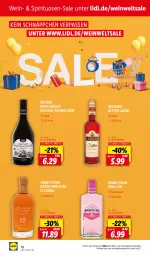 Gazetka promocyjna Lidl - Beste Weine für jeden Anlass - Gazetka - ważna od 30.06 do 30.06.2022 - strona 18 - produkty: gin, gutschein, irish cream, likör, natur, ndk, rum, sahne, schnäppchen, schoko, spirituosen, wein