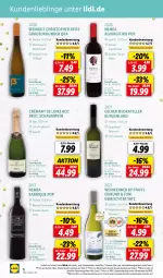 Gazetka promocyjna Lidl - Beste Weine für jeden Anlass - Gazetka - ważna od 30.06 do 30.06.2022 - strona 6 - produkty: aperitif, berliner, brut, burgunder, crémant de loire, eis, elle, fisch, flasche, fleisch, Geflügel, Gelber Muskateller, Gemischter Satz, grauburgunder, gutschein, ndk, steak, steaks, teller, Ti, wein