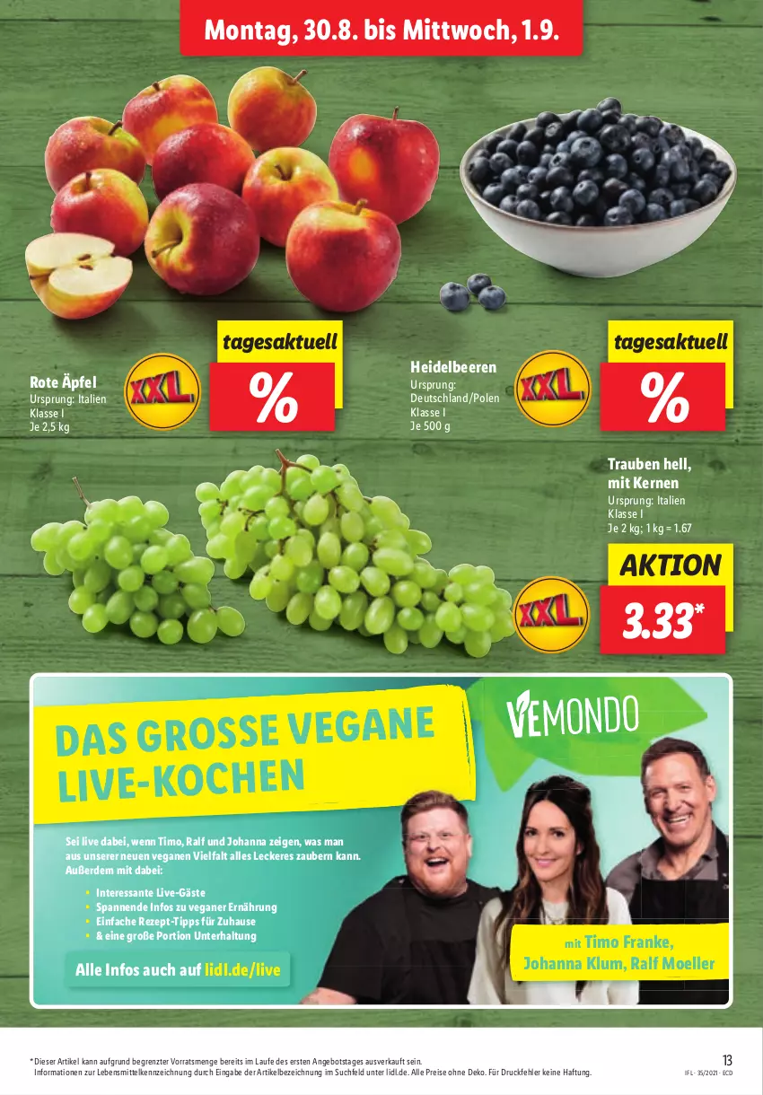 Aktueller Prospekt Lidl - Aktionsprospekt - von 30.08 bis 04.09.2021 - strona 13