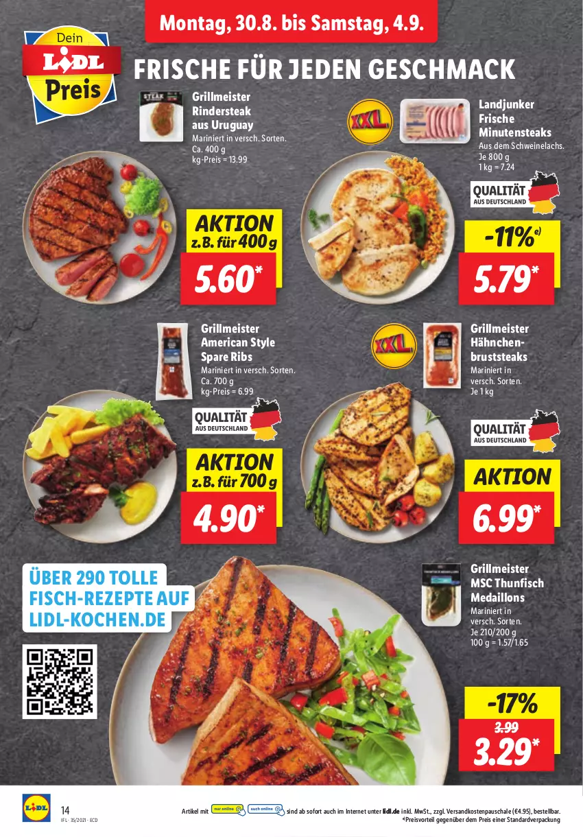 Aktueller Prospekt Lidl - Aktionsprospekt - von 30.08 bis 04.09.2021 - strona 14