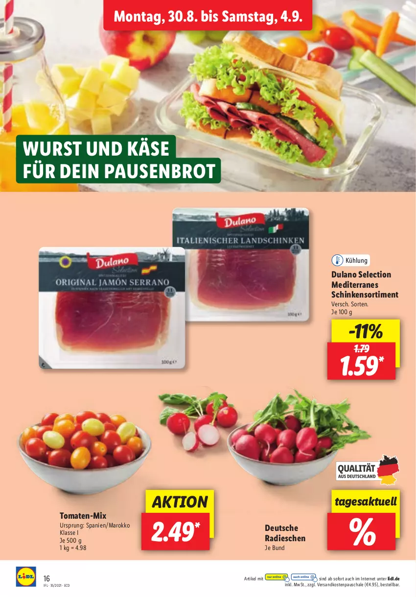 Aktueller Prospekt Lidl - Aktionsprospekt - von 30.08 bis 04.09.2021 - strona 16