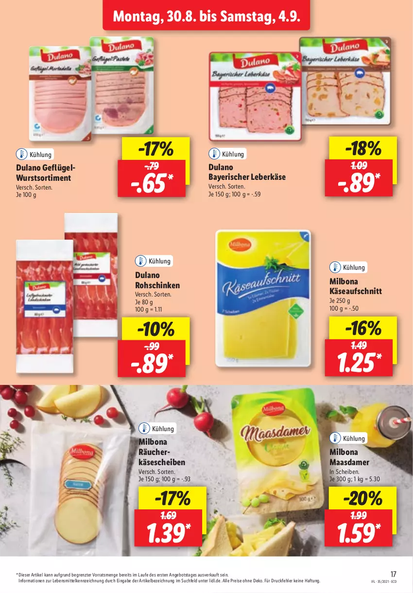 Aktueller Prospekt Lidl - Aktionsprospekt - von 30.08 bis 04.09.2021 - strona 17