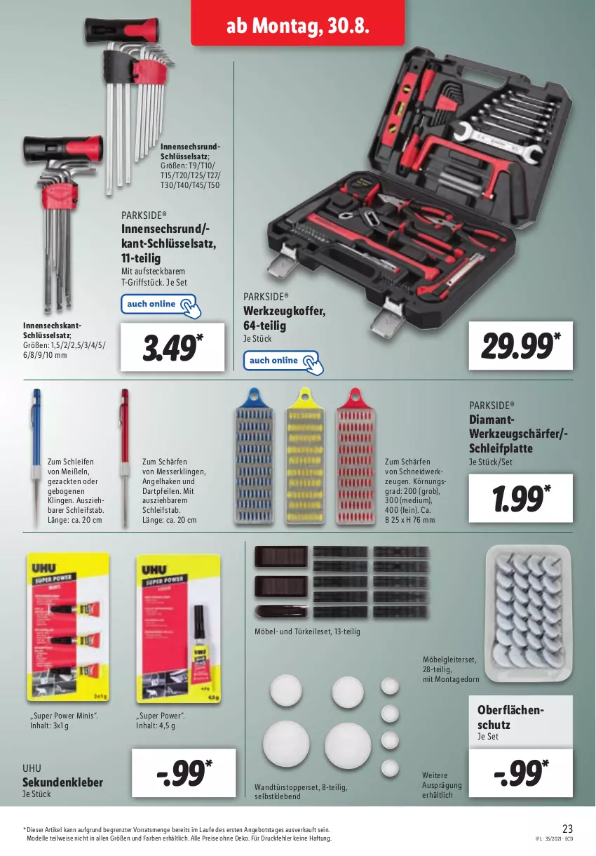 Aktueller Prospekt Lidl - Aktionsprospekt - von 30.08 bis 04.09.2021 - strona 23