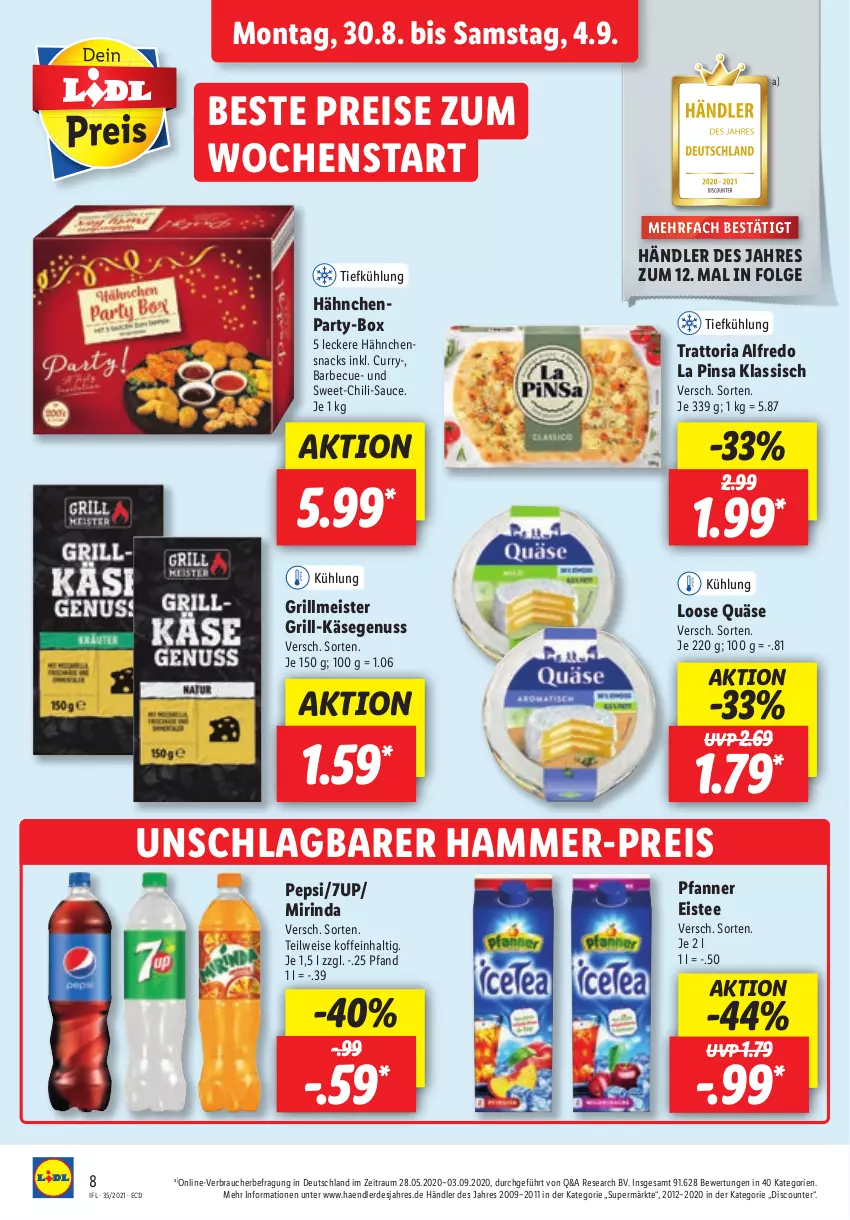 Aktueller Prospekt Lidl - Aktionsprospekt - von 30.08 bis 04.09.2021 - strona 8