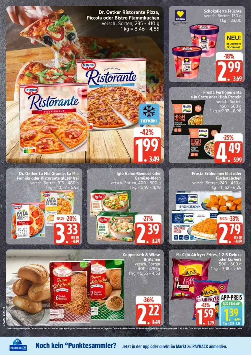 Aktueller Prospekt Edeka - Prospekte - von 29.06 bis 04.07.2026 - strona 13 - produkty: cola, Dr. Oetker, flammkuchen, kuchen, lamm, payback, pizza, ristorante, ristorante pizza, tesa, Ti