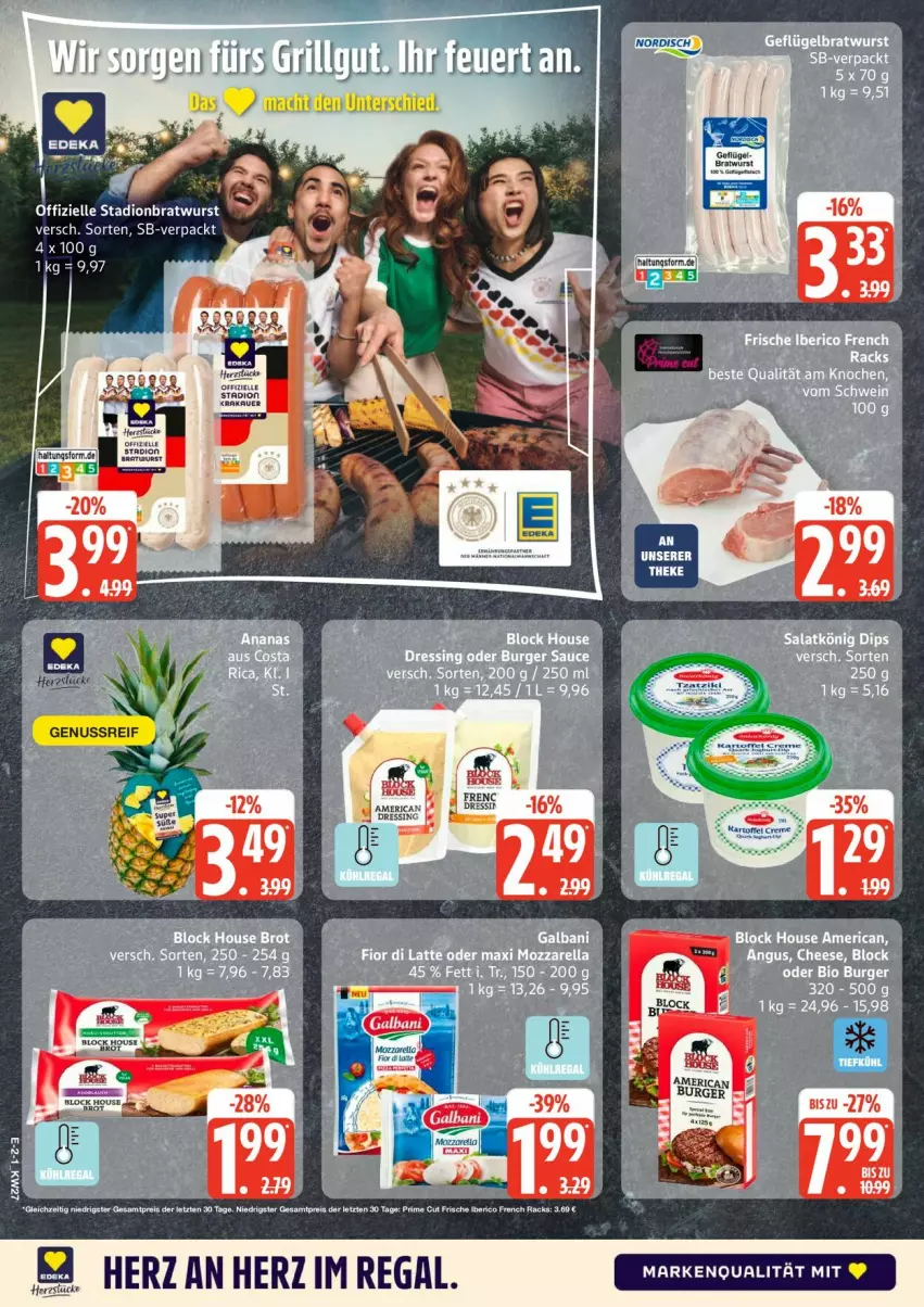 Aktueller Prospekt Edeka - Prospekte - von 29.06 bis 04.07.2026 - strona 2 - produkty: bratwurst, eis, elle, regal, reis, Ti, wurst, ZTE