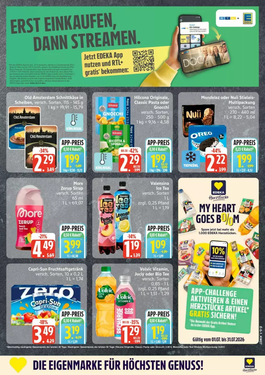 Aktueller Prospekt Edeka - Prospekte - von 29.06 bis 04.07.2026 - strona 5 - produkty: beko, deka, eis, reis, Ti