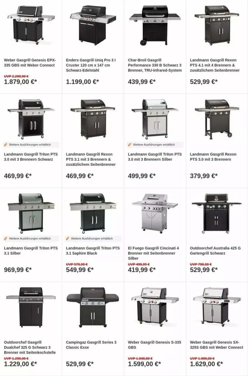 Aktueller Prospekt Obi - Prospekte - von 29.08 bis 06.09.2023 - strona 14 - produkty: aust, campingaz, char-broil, cin, edelstahl, elle, enders, Garten, gasgrill, grill, lack, Ti, weber