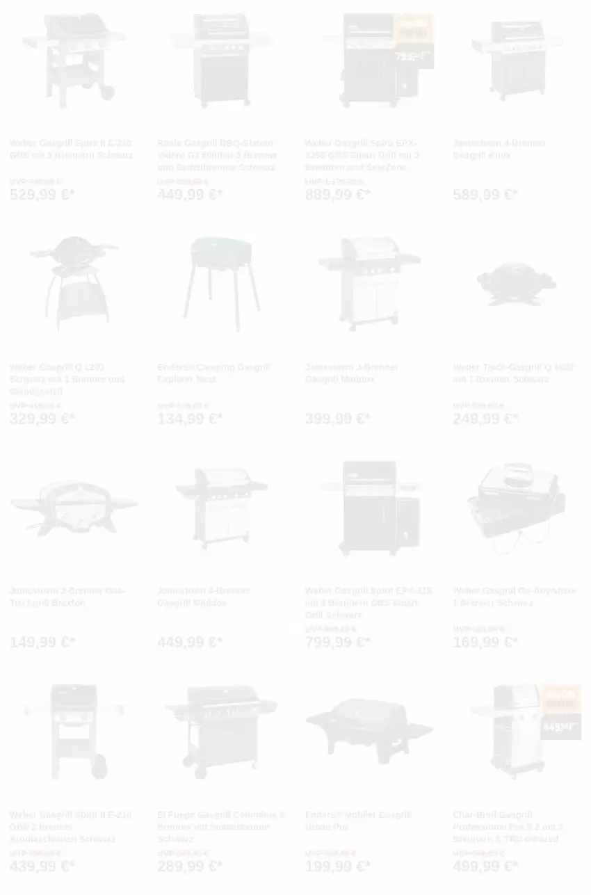 Aktueller Prospekt Obi - Prospekte - von 29.08 bis 06.09.2023 - strona 8 - produkty: char-broil, enders, gasgrill, grill, rösle, Ti, tisch, tischgrill, weber