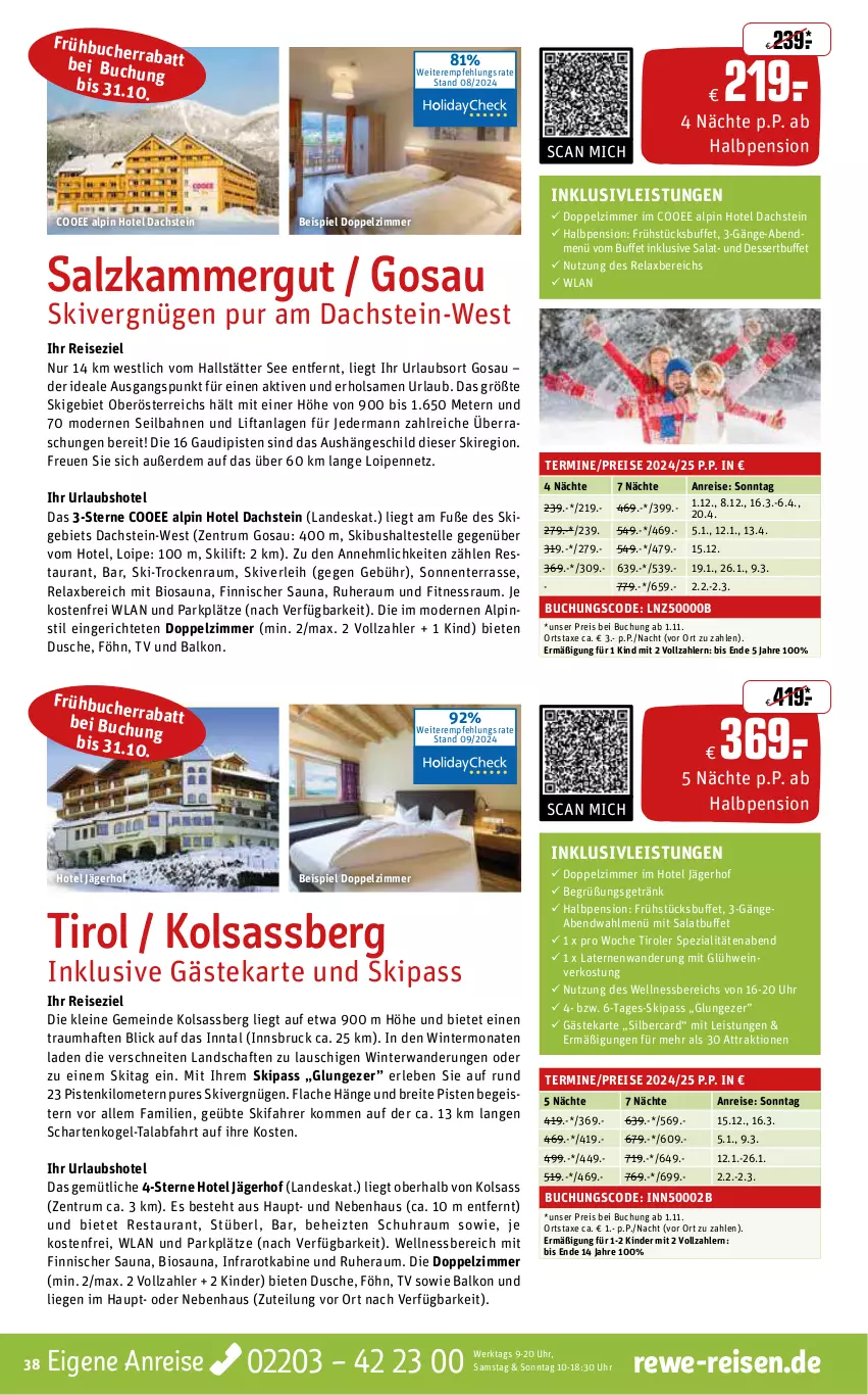 Aktueller Prospekt Rewe Reisen - Reiseprospekt - von 25.09 bis 25.10.2024 - strona 38 - produkty: axe, bio, Brei, buch, dessert, dip, dusche, eis, elle, ente, erde, getränk, Glühwein, inklusivleistungen, Kinder, laterne, leine, Liege, Mode, penne, reis, rel, rum, salat, salz, Spezi, Ti, uhr, wein, wellnessbereich, ZTE