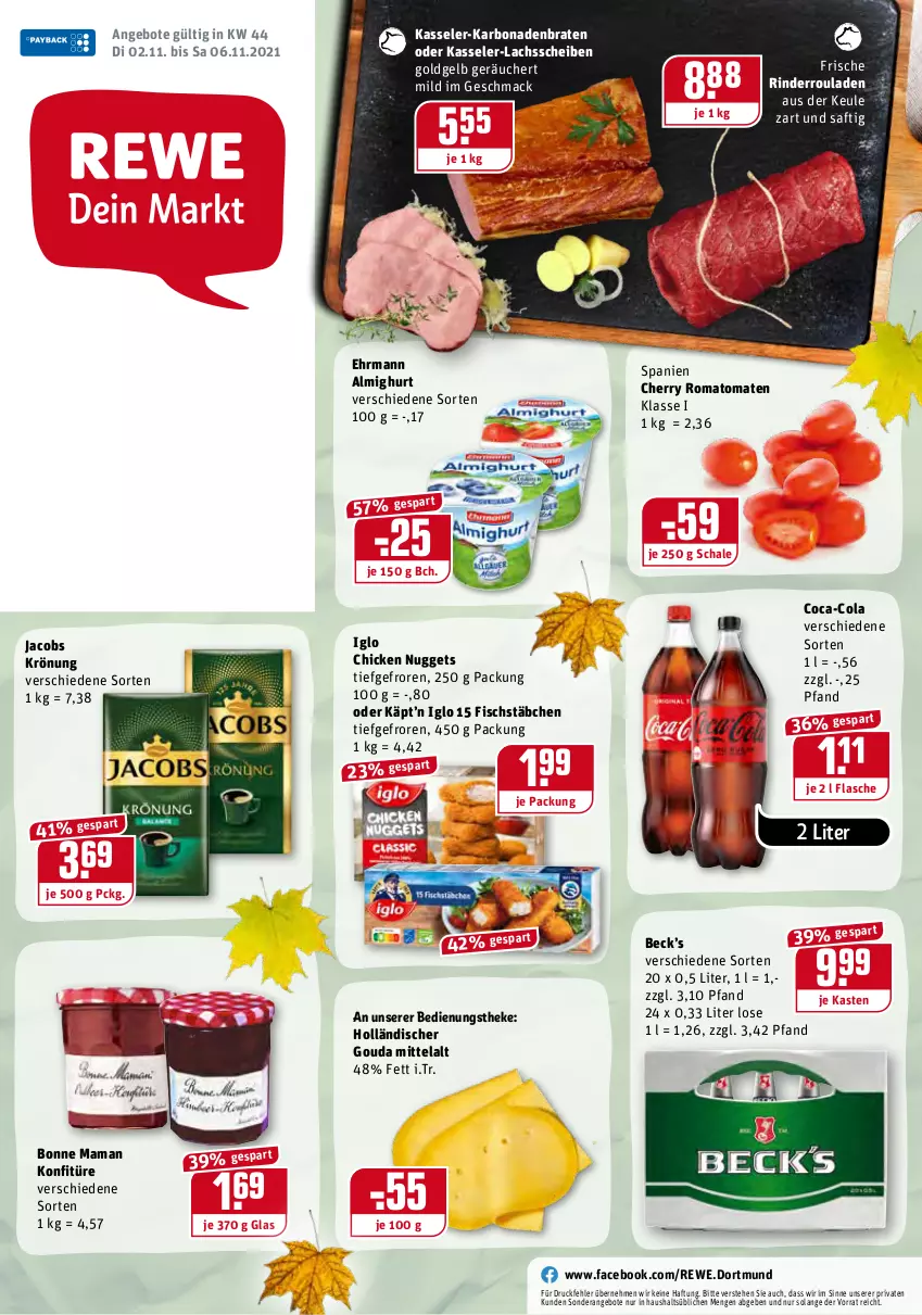 Aktueller Prospekt Rewe - Diese Woche im Angebot! - von 02.11 bis 06.11.2021 - strona 1