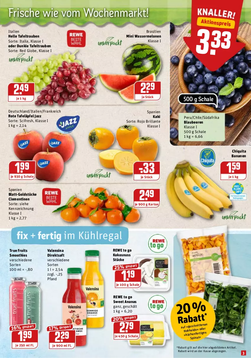 Aktueller Prospekt Rewe - Diese Woche im Angebot! - von 02.11 bis 06.11.2021 - strona 3