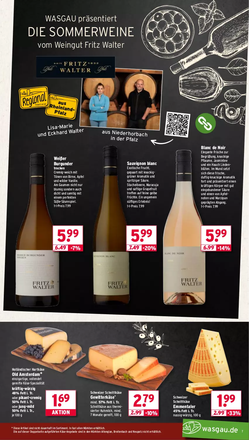 Aktueller Prospekt Wasgau - von 04.08 bis 09.08.2025 - strona 7 - produkty: angebot, angebote, apfel, auer, beere, Blüte, Brei, burgunder, eis, emmentaler, fritz, frucht, früchte, grapefruit, hartkäse, Käse, maracuja, marzipan, milch, mint, nuss, Old Amsterdam, pflaume, reis, rwe, saft, sauvignon, sauvignon blanc, schnittkäse, schweizer schnittkäse, Spezi, tee, Ti, tisch, vanille, wein, weine, Wild