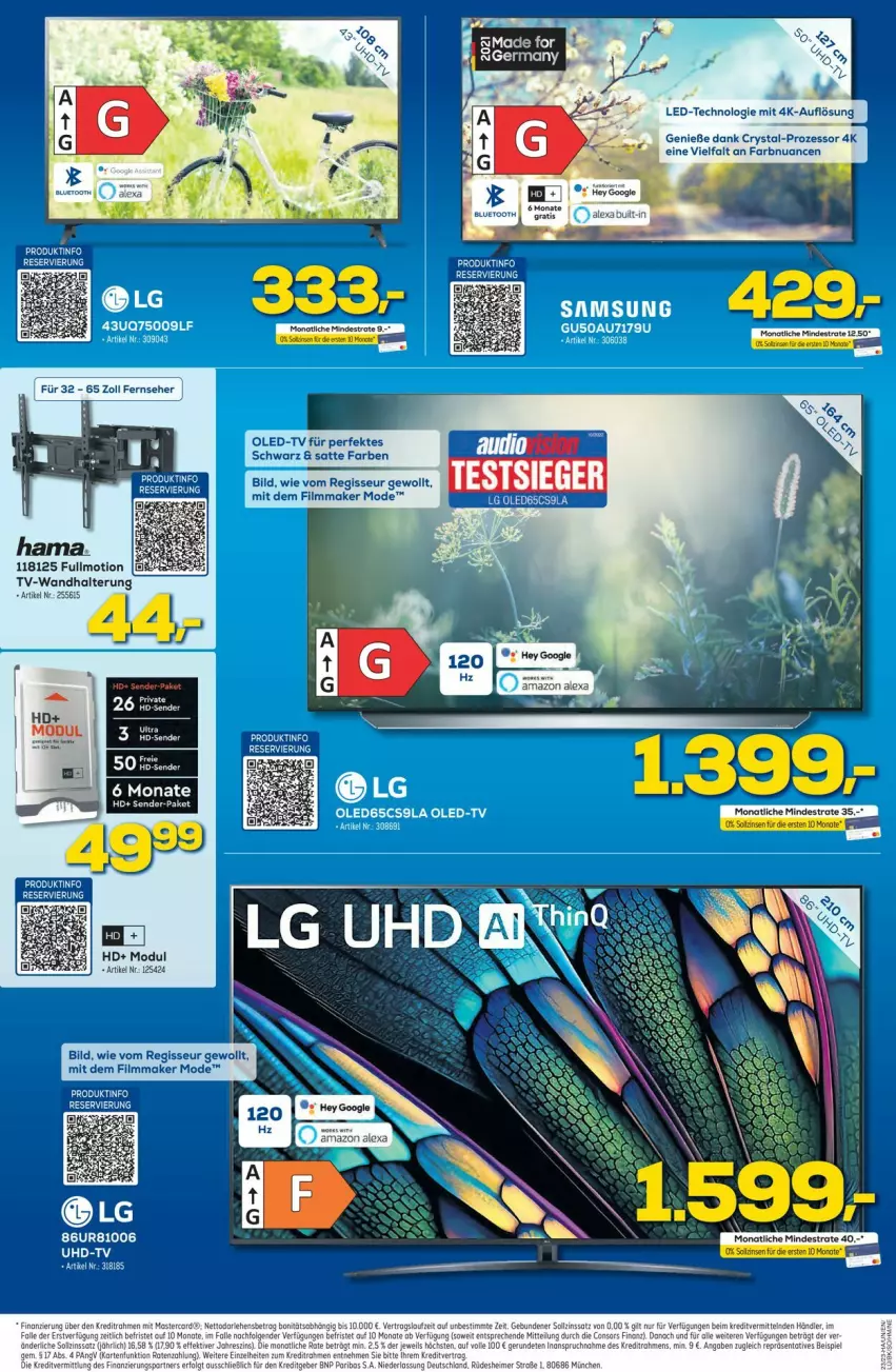 Aktueller Prospekt Euronics - Prospekte - von 07.06 bis 14.06.2023 - strona 2 - produkty: eimer, eis, fernseher, LG, mastercard, Mode, Nuance, Oled-TV, Ti, wandhalterung