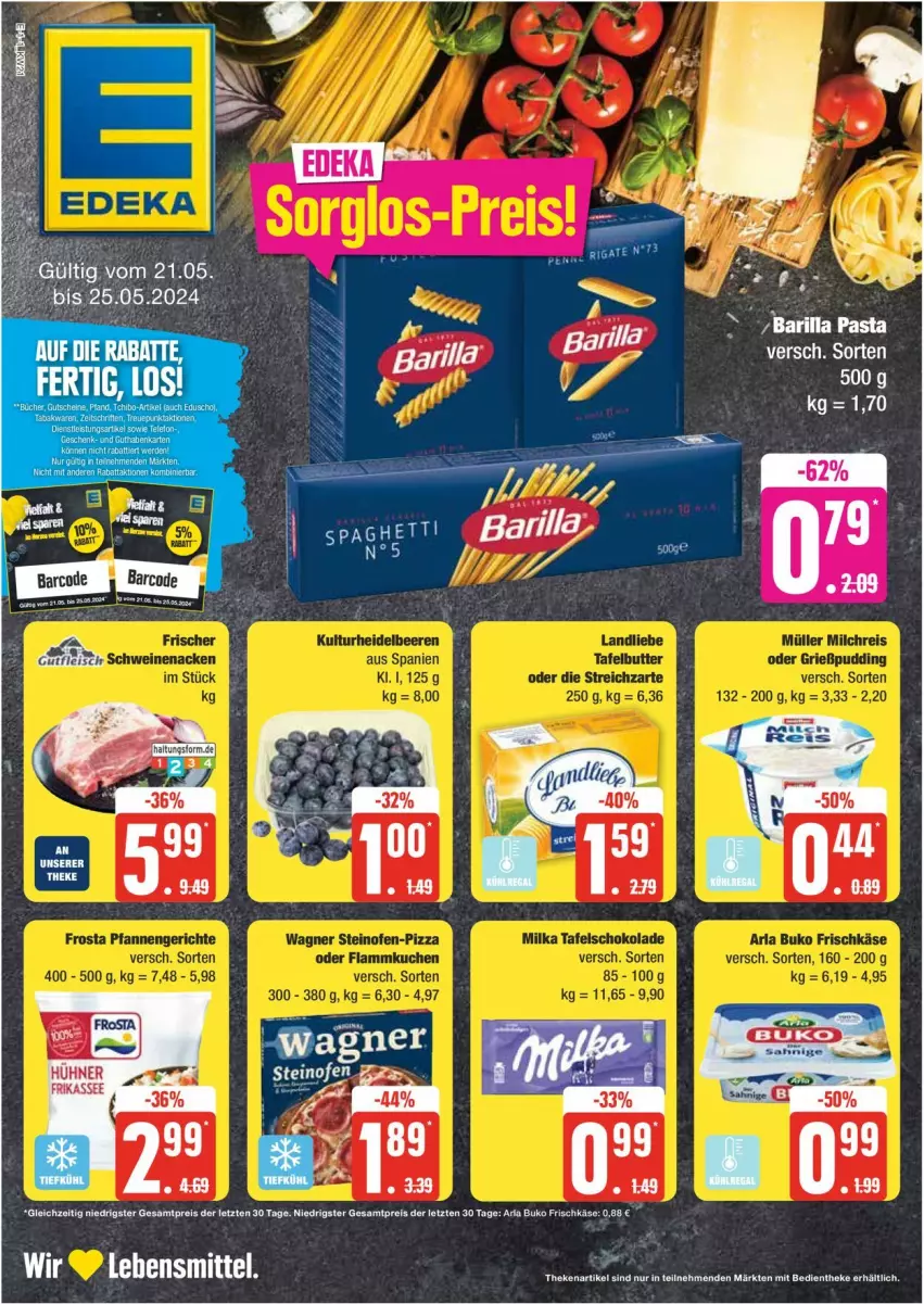 Aktueller Prospekt Edeka - Prospekte - von 20.05 bis 25.05.2024 - strona 1 - produkty: arla, arla buko, Buko, eis, frischkäse, Käse, reis, Ti, ZTE