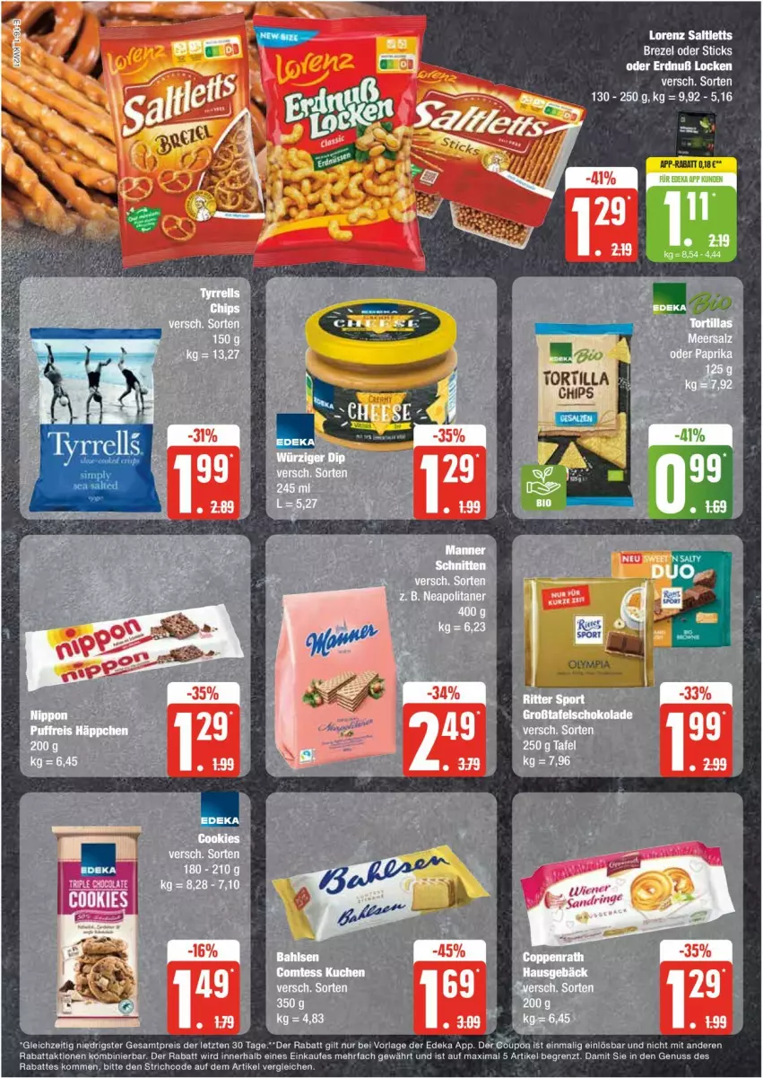 Aktueller Prospekt Edeka - Prospekte - von 20.05 bis 25.05.2024 - strona 16 - produkty: cookie, cookies, deka, eier, eis, lorenz, nuss, reis, saltletts, Ti, ZTE