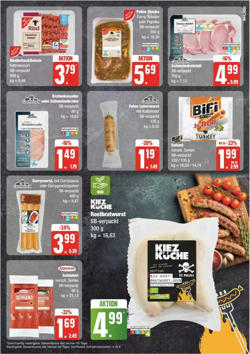 Aktueller Prospekt Edeka - Prospekte - von 20.05 bis 25.05.2024 - strona 7 - produkty: bio, bratwurst, eis, elle, fleisch, gutfleisch, kotelett, reis, rostbratwurst, schwein, schweine, schweinekotelett, Ti, wein, weine, wurst, ZTE