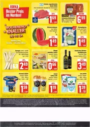 Gazetka promocyjna Edeka - Prospekte - Gazetka - ważna od 25.05 do 25.05.2024 - strona 20 - produkty: abholpreise, alle artikel ohne dekoration, arla, arla skyr, bier, caffe, champignon, champignons, deka, dekoration, eis, Elan, emmi, ente, homann, hüftsteak, hüftsteaks, latte, LG, mac, maggi, marinade, melone, melonen, qualitätswein, reis, salat, salate, sauce, schwein, schweine, Skyr, spargel, steak, steaks, telefon, Ti, wasser, wassermelone, wassermelonen, wein, weine, ZTE