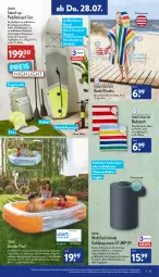 Gazetka promocyjna Aldi Nord - Aldi-Aktuell - Gazetka - ważna od 30.07 do 30.07.2022 - strona 25 - produkty: adapter, Bad, badetuch, batterie, batterien, Bau, baumwolle, deka, dell, eis, elle, ente, fenster, getränk, getränke, getränkehalter, gin, jumbo, kopfstütze, ladekabel, leine, LG, luftmatratze, matratze, matratzen, möbel, Mode, pool, quigg, reine baumwolle, reis, Ria, ring, schwimmring, Tasche, Ti, tragetasche, tuc, usb, wasser, wolle, ZTE