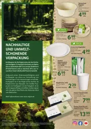 Gazetka promocyjna Selgros - Vorschau:
            Nachhaltigkeit - Gazetka - ważna od 16.02 do 16.02.2022 - strona 8 - produkty: angebot, angebote, Becher, besteck, bio, eis, elle, gabel, Holz, kraft, latte, LG, Löffel, messer, papier, Pappbecher, Rauch, reis, Ria, rwe, salat, sana, SANTE, Schal, Schale, Serviette, teller, Ti