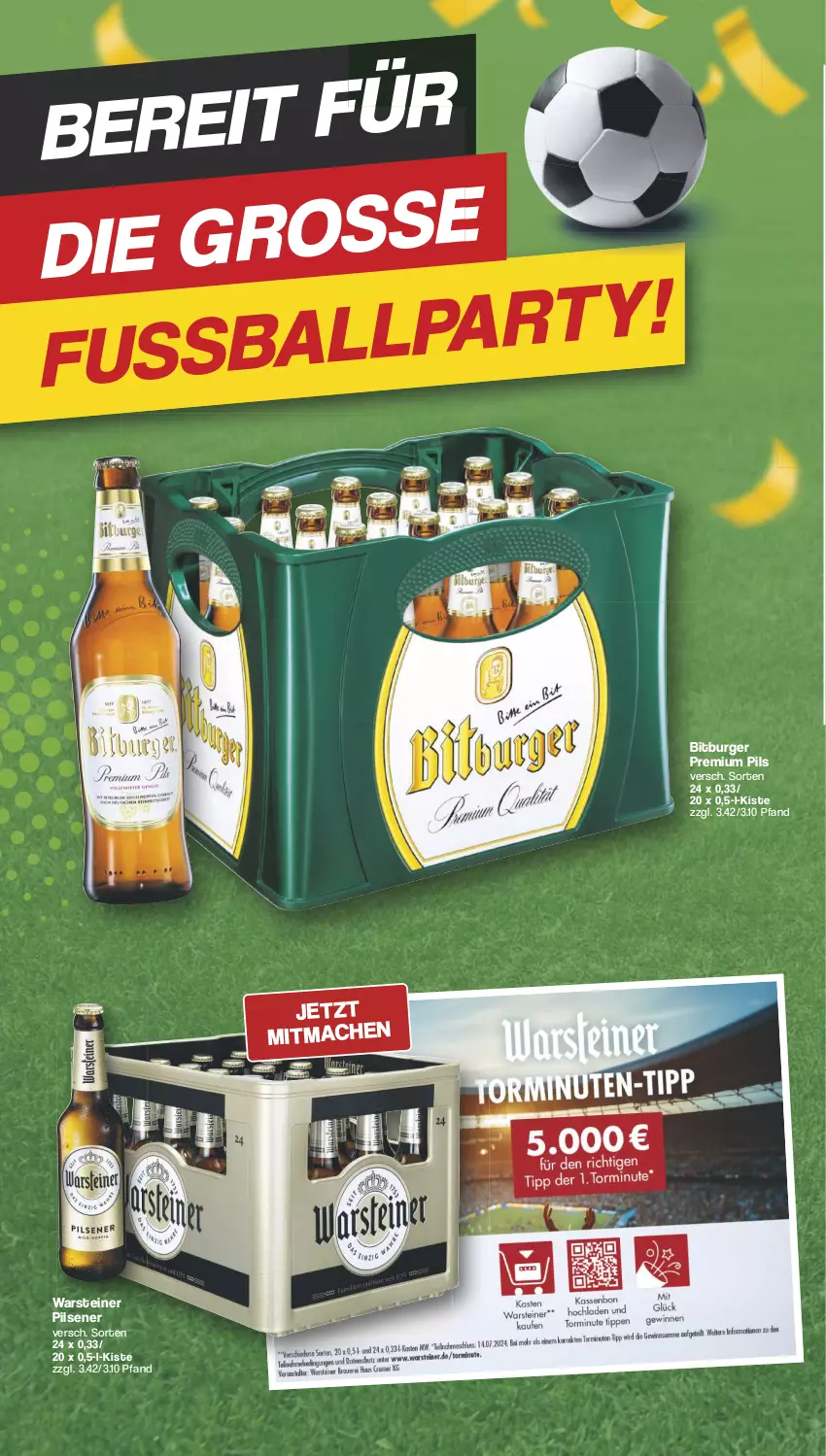 Aktueller Prospekt Famila - Prospekte - von 03.06 bis 29.06.2024 - strona 4 - produkty: bitburger, burger, mac, pils, pilsener, premium pils, steiner, warsteiner