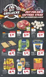 Gazetka promocyjna Combi - Prospekte - Gazetka - ważna od 20.07 do 20.07.2024 - strona 13 - produkty: baguette, bambus, Becher, butter, champignon, champignons, desperados, eis, entrecôte, flasche, homann, hüftsteak, ilag, kartoffel, kartoffelsalat, kräuter, kräuterbutter, mayonnaise, meggle, natur, reis, rind, rinder, saft, salat, sauce, saucen, Schal, Schale, steak, Ti, Tranchierbrett, Yo, ZTE